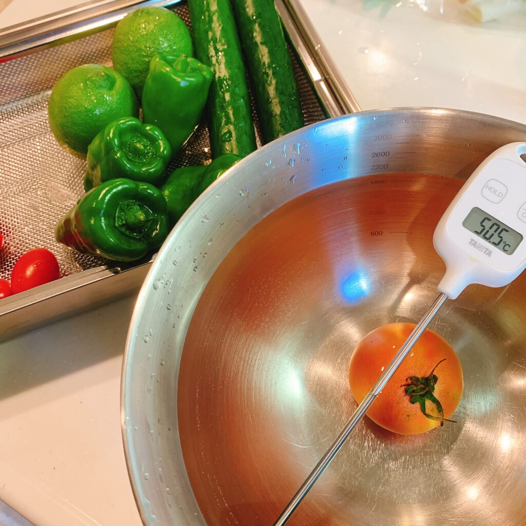 50℃洗い野菜