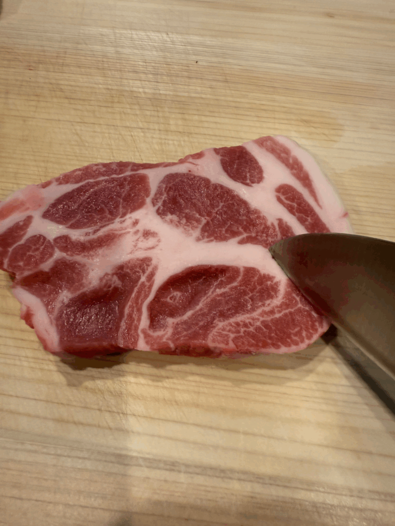 豚肉のソテー工程1