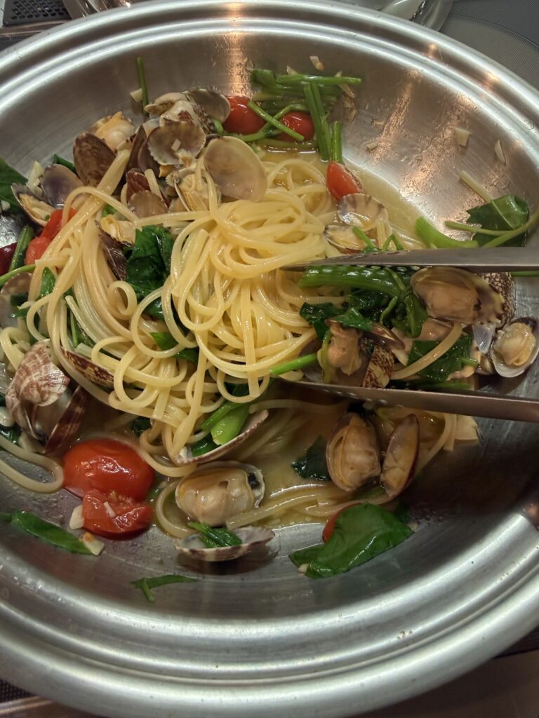 パスタと和える